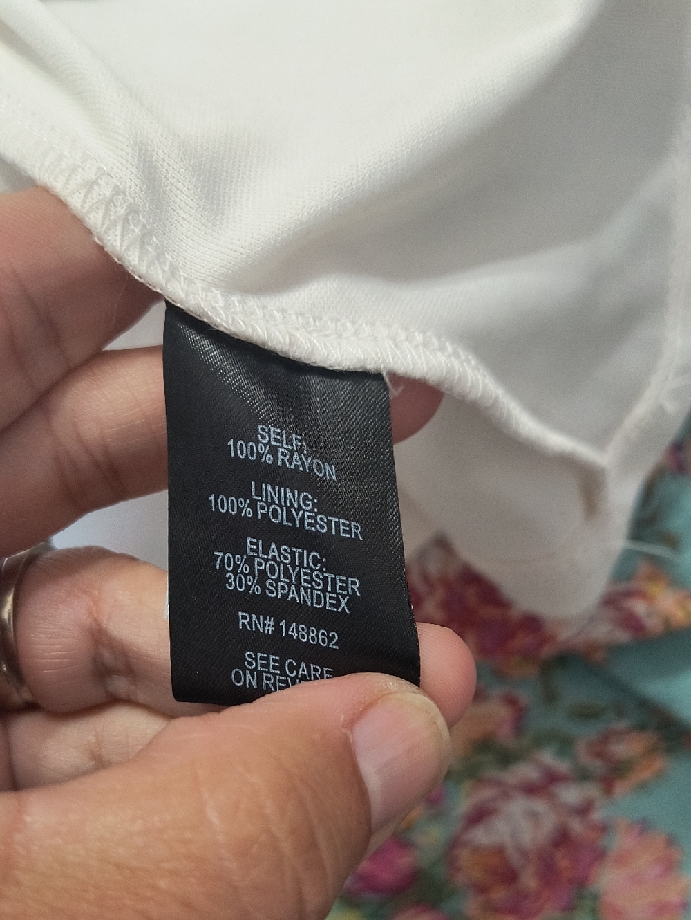 torrid Teal And White Floral Off-Shoulder Maxi Dress, Torrid Size 3 - Picture 6 of 7